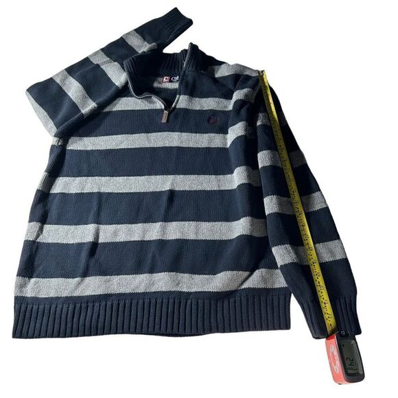 Chaps Gray and Blue Sweater Size L, SKU: 96-4365 - Picture 6 of 6